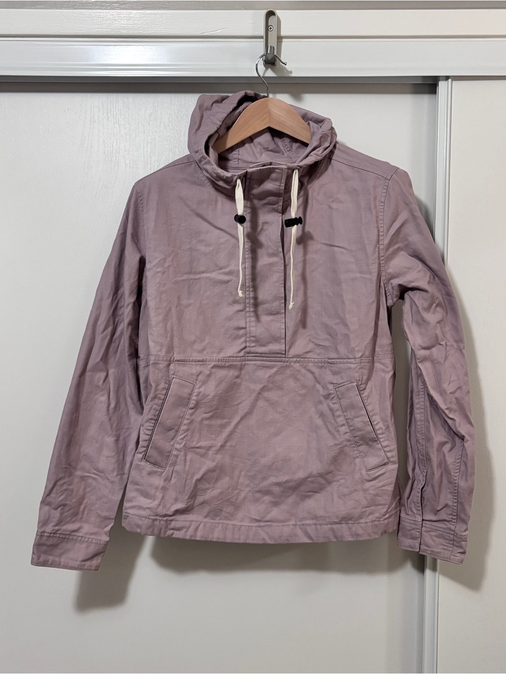 North Face Womens Shipler II Anorak Hoodie Pullover Jacket Size L Light Purple